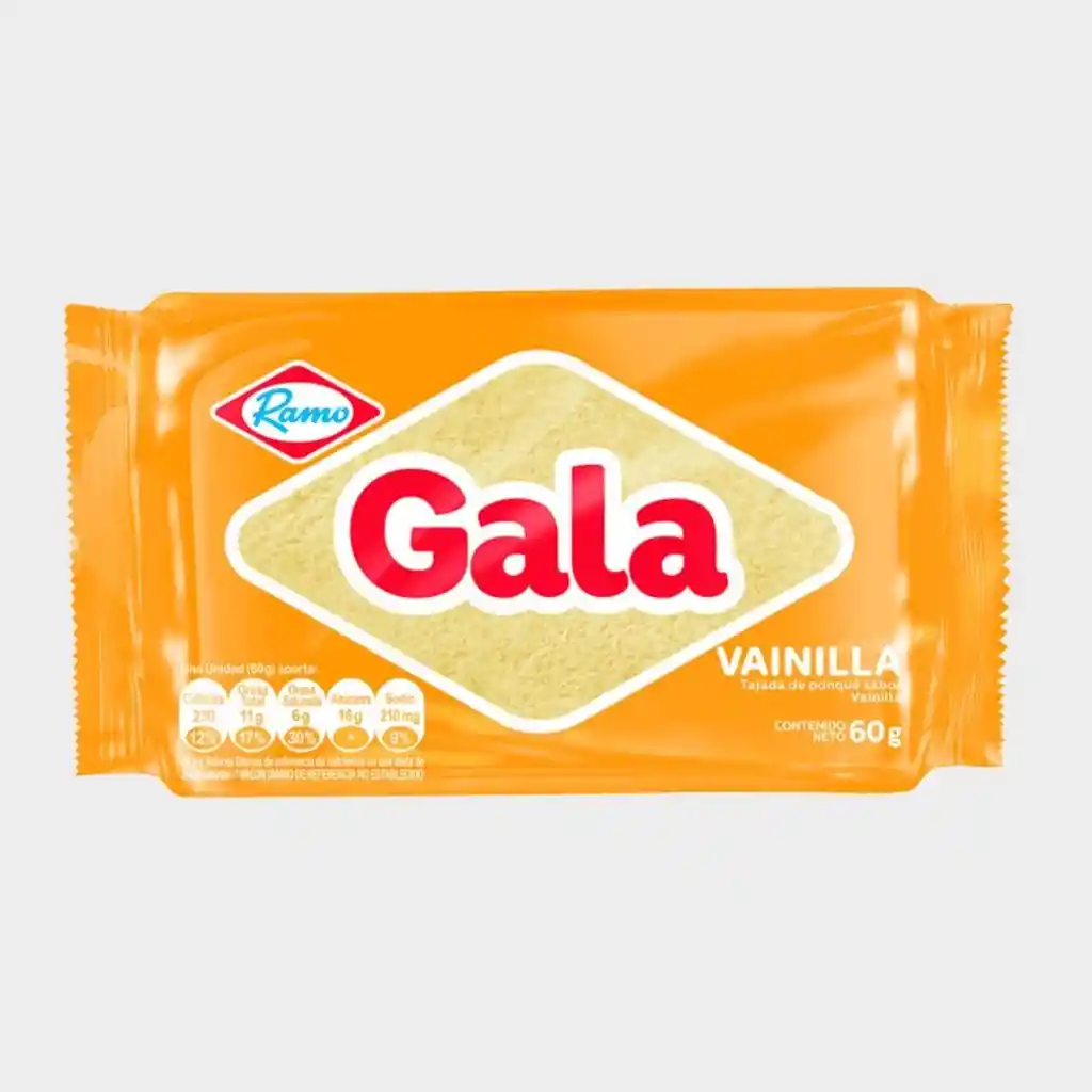 Ponqué Gala Vainilla