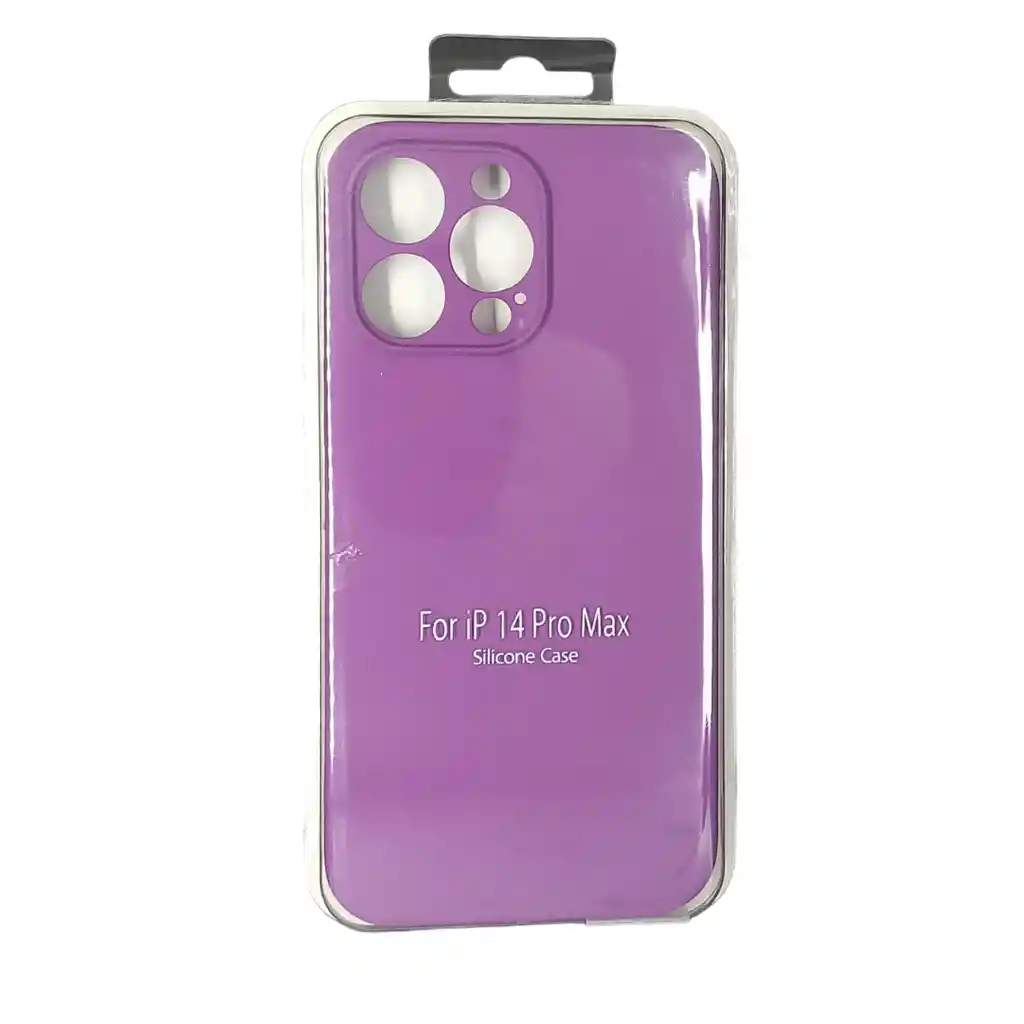 Forro Silicone Case Iphone 14 Pro Max Morado