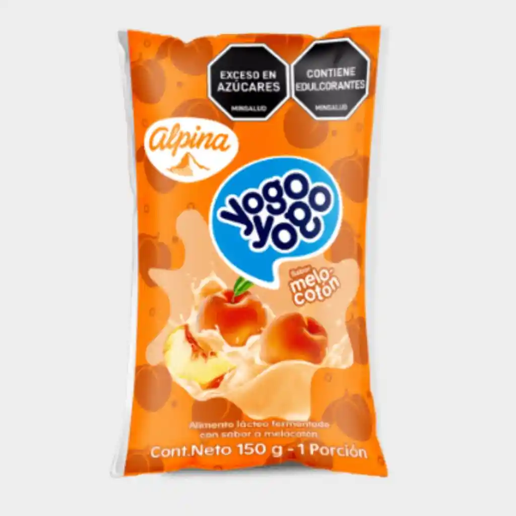 Yogurth Yogo Yogo Bolsa Melocoton 150g