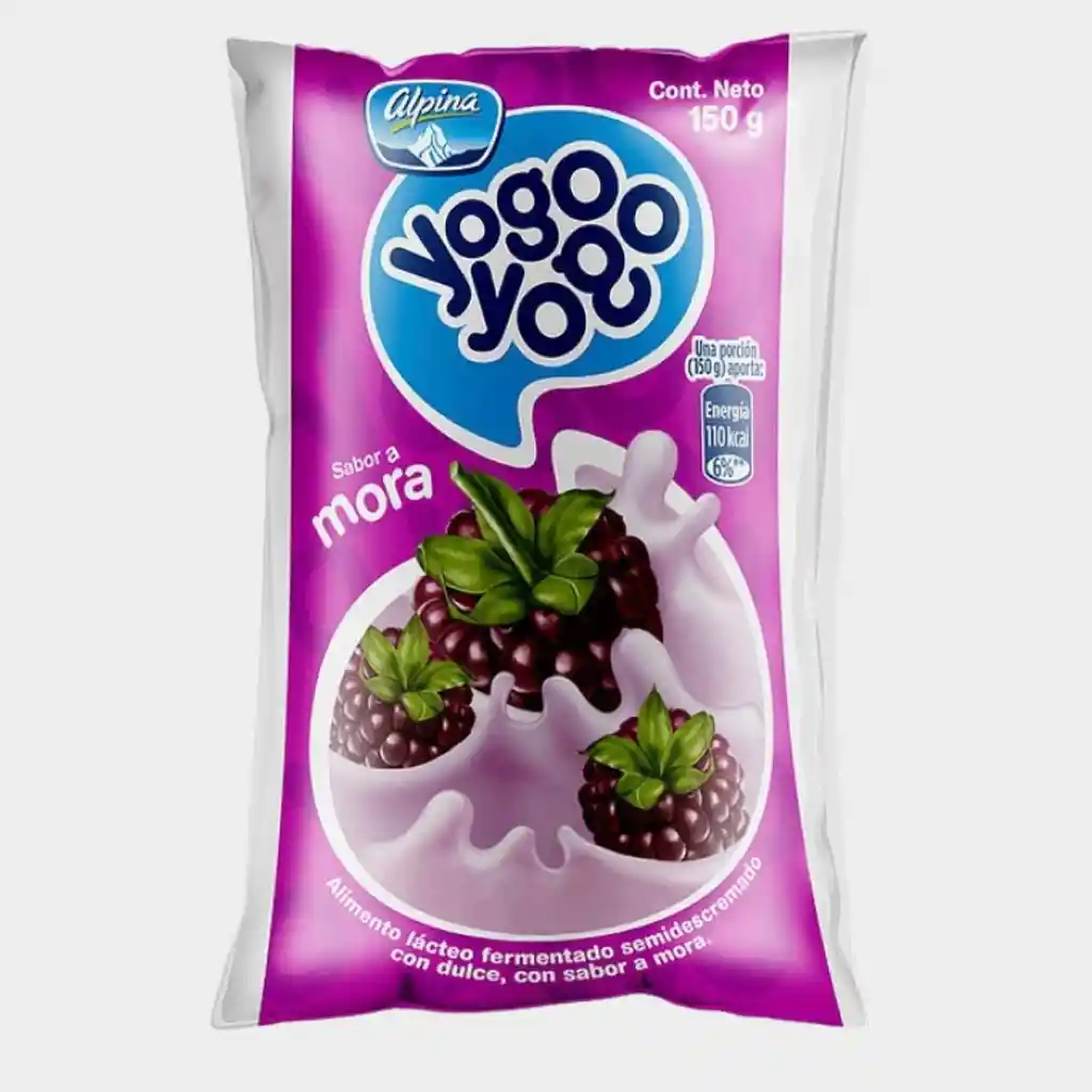 Yogurth Yogo Yogo Bolsa Mora 150g