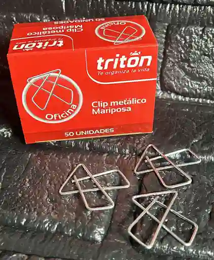 Clips Mariposa Metalico Triton X50 Unidades