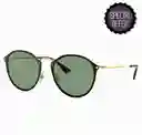 Rayban 3574 001/71 Lentes De Sol Marco Negro Y Dorado Lente Gris Size 59-14 Ray Ban Rayban Gafas De Sol