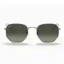 Rayban 3548n 004/71 Hexagonal Flat Lenses Marco Gris Lente Gris Gafas - M Ray Ban Ray-ban Gafas De Sol