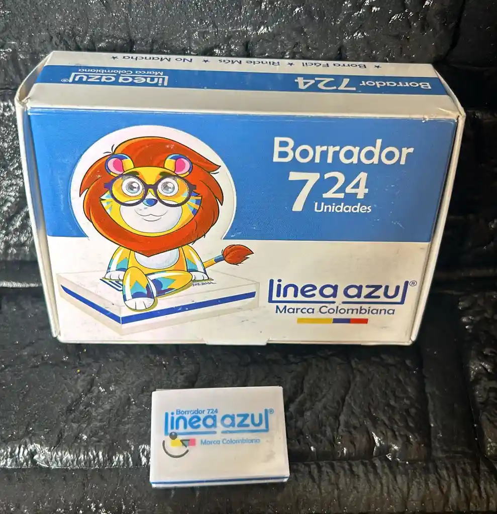 Borrador Linea Azul 724 Pequeño Unidad