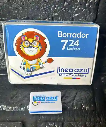 Borrador Linea Azul 724 Pequeño Unidad