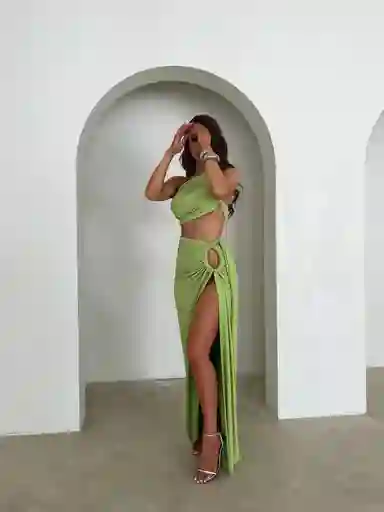 Vestido Zeta Talla S Verde