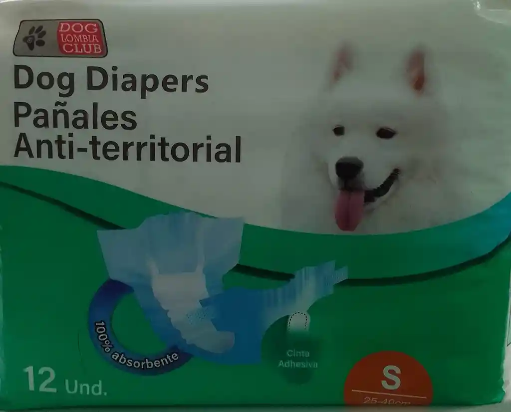 Pañales Dog Diapers Anti-territorial Talla M 12 Uds