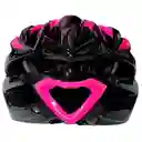 Casco Semiprofesional Original Para Patines Y Ciclismo Negro/fucsia