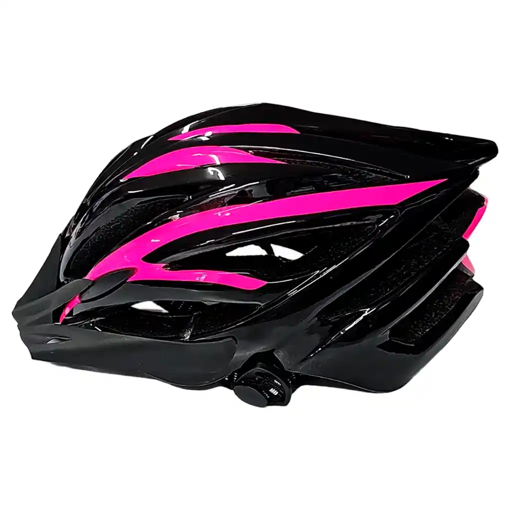 Casco Semiprofesional Original Para Patines Y Ciclismo Negro/fucsia