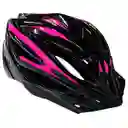 Casco Semiprofesional Original Para Patines Y Ciclismo Negro/fucsia