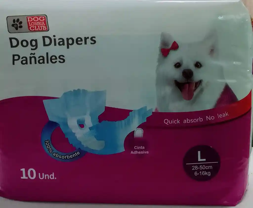Pañal Dog Diapers Talla S 1o Ud Hembras