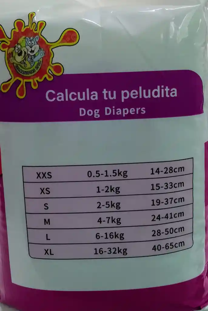 Pañal Dog Diapers Talla S 1o Ud Hembras