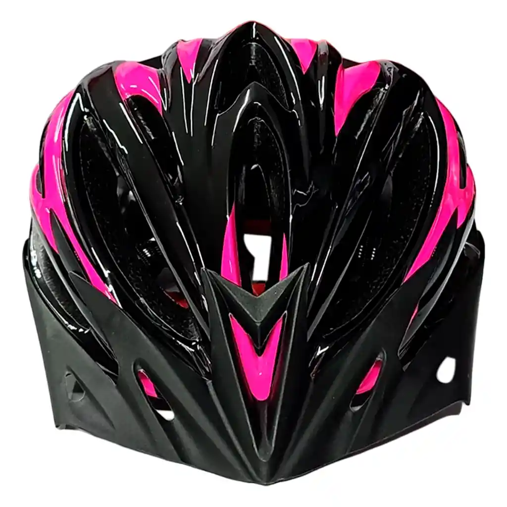 Casco Semiprofesional Original Para Patines Y Ciclismo Negro/fucsia