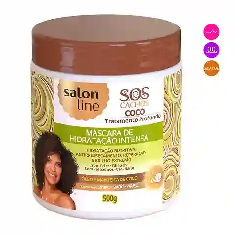 Salon Line S.o.s. Cachos Coco Mascara De Hidratación Óleo De Coco - Aceite De Coco 500 G