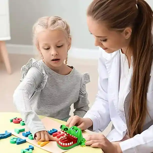 Juego De Cocodrilo De Juguete Para Dentista Mordiendo Dedo