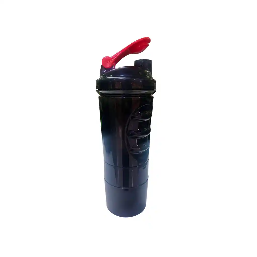 Shaker Botilito Mezclador 600ml / 20oz Negro Oscuro