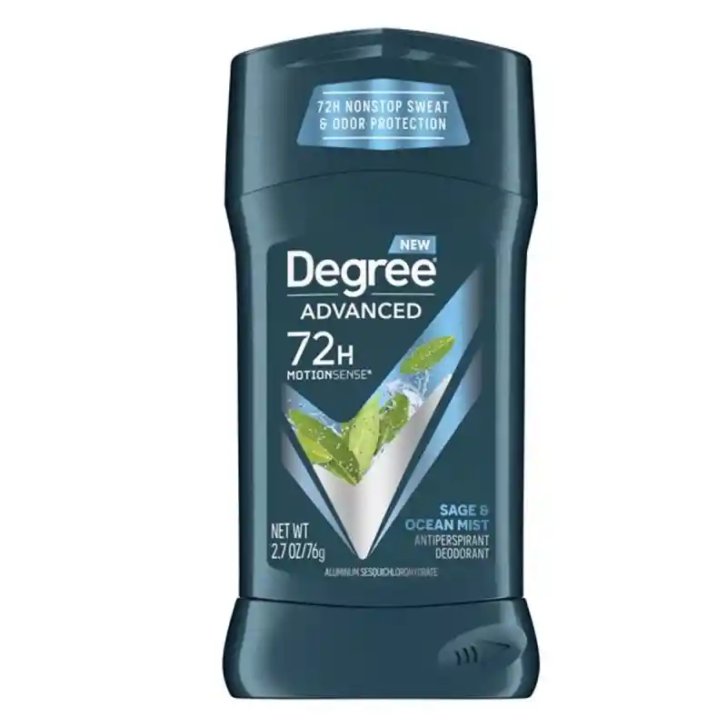 Degree Mens Advanced Desodorante Antitranspirante En Barra Men Sage Ocean Mist Protección 72h 2.7 Oz (76g)