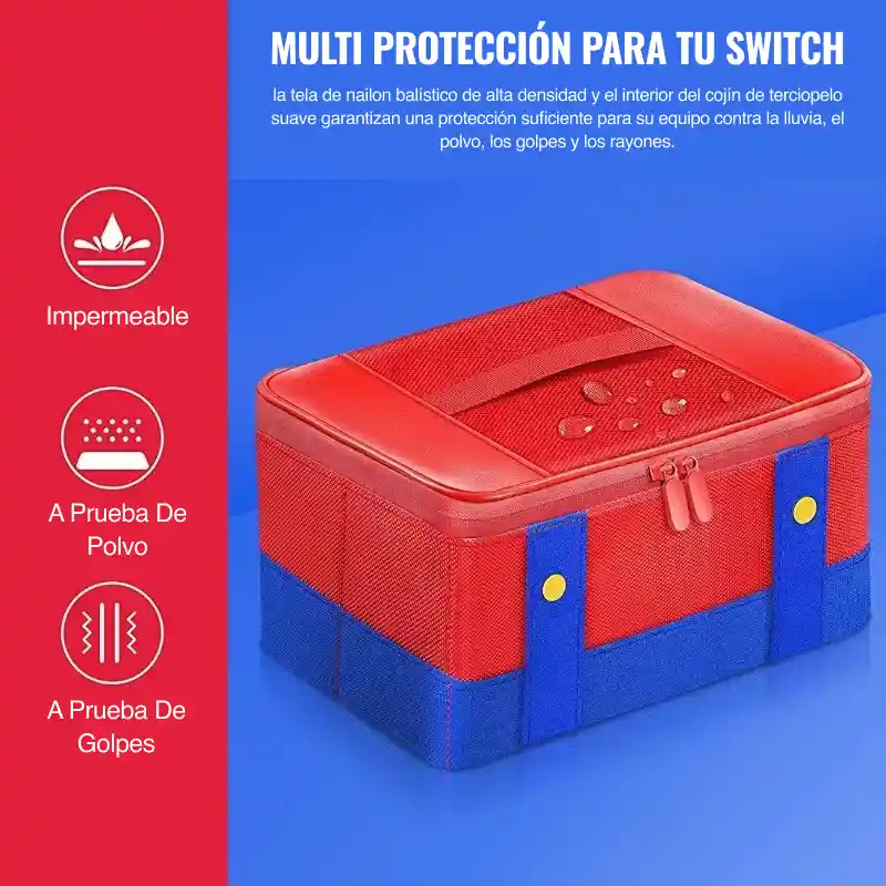 Estuche Maleta Mario/luigi Para Nintendo Switch