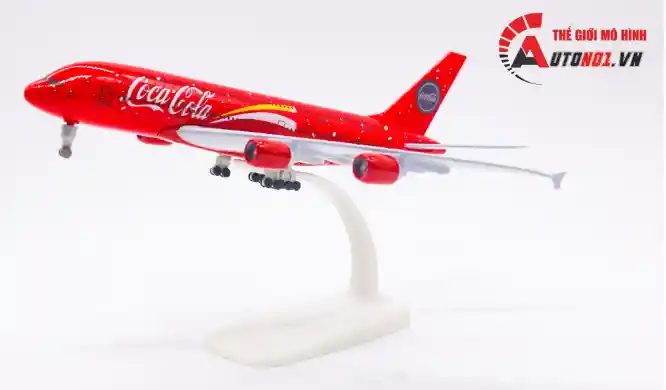 Coca Cola Airlines Airbus A380 Modelo De Avión De 20 Cm Con Ruedas Mb20056