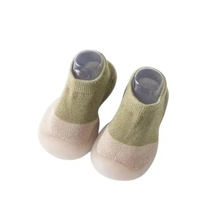 Zapatos Media Suela Silicona 18-24m Antideslizante Bebes Y Niños