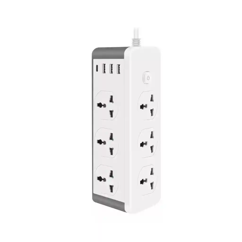 Multitoma Regleta 6 Socket 3 Usb / 1 Pd Port 3000w 3.1 A