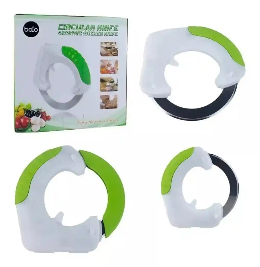 Cuchillo Circular Cortador Redondo Giratorio De Cocina