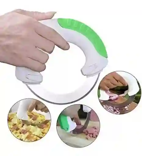 Cuchillo Circular Cortador Redondo Giratorio De Cocina