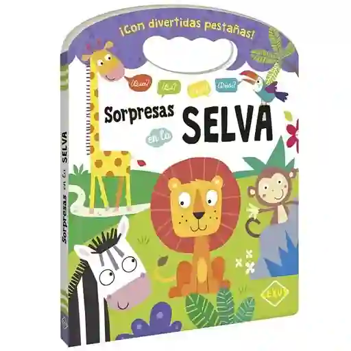 Libro Didáctico Sorpresas En La Selva Solapas Niños Bebes