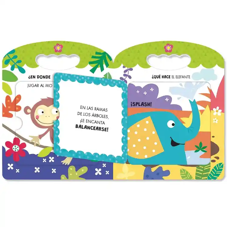 Libro Didáctico Sorpresas En La Selva Solapas Niños Bebes