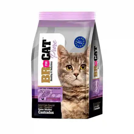 Br For Cat Gatos Adultos Castrados 1kg Sabor A Pollo