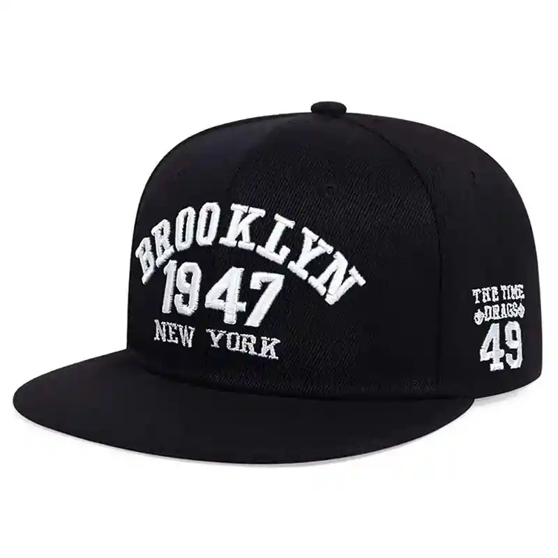 Gorra Brooklyn 1947 Unisex Negra