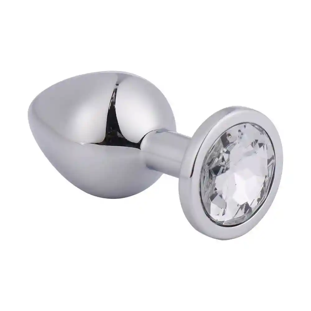 Plug Anal Metalico Rómulo Talla S Joya Clear