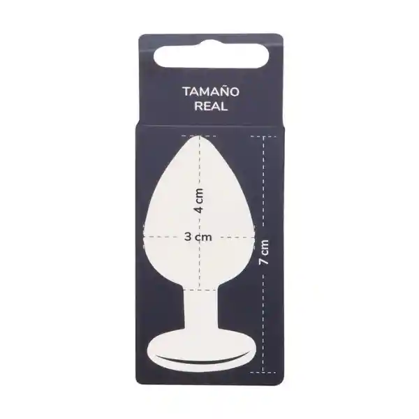 Plug Anal Metalico Rómulo Talla S Joya Clear