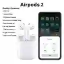 Airpods 2 (segunda Generación) Audífonos Inalámbricos