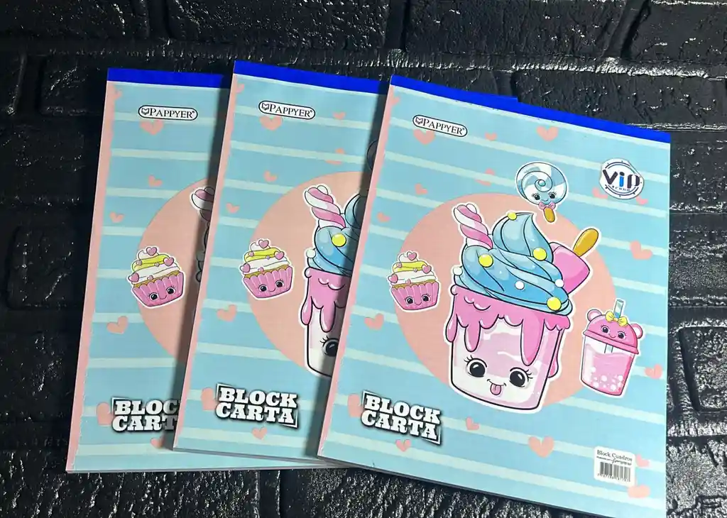 Block Carta Cuadros Dama X70 Hojas Cod.1336-1