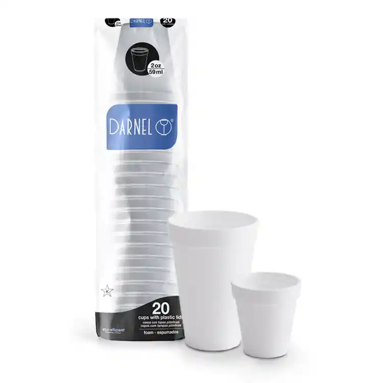Vaso Icopor 4 Onz X 20 Und