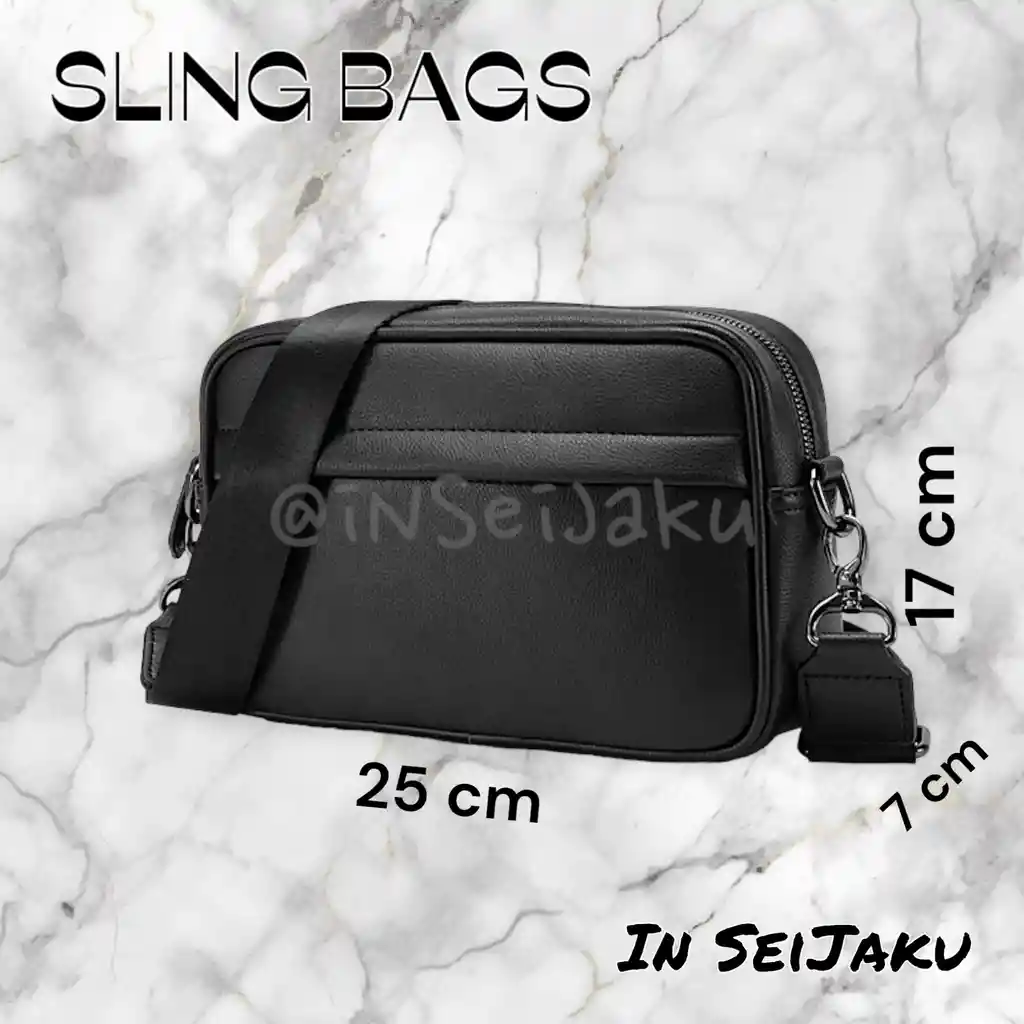 Sling Bag Minimalista En Cuerina