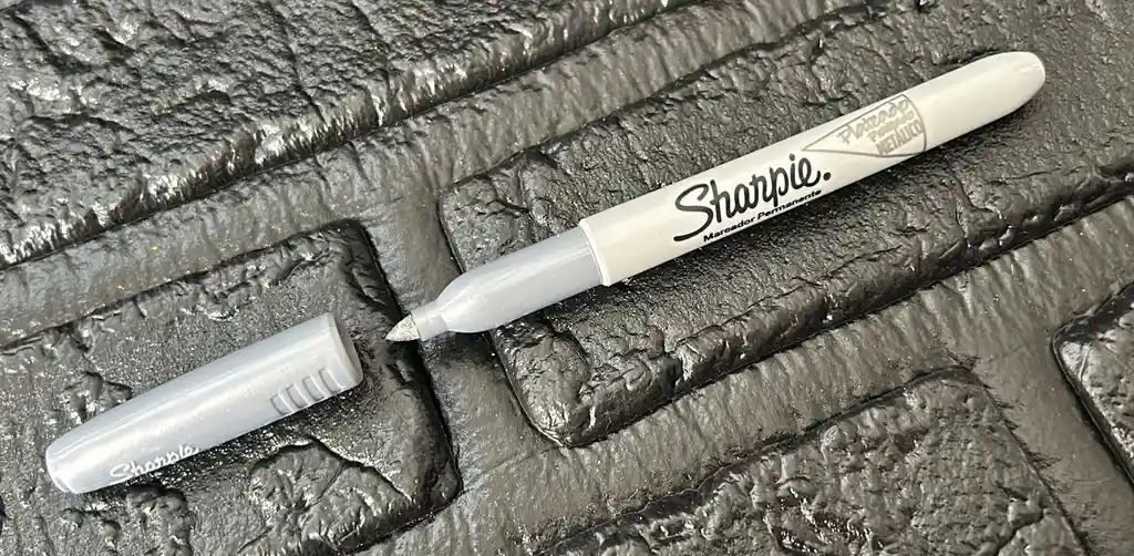 Marcador Sharpie Plateado Fino