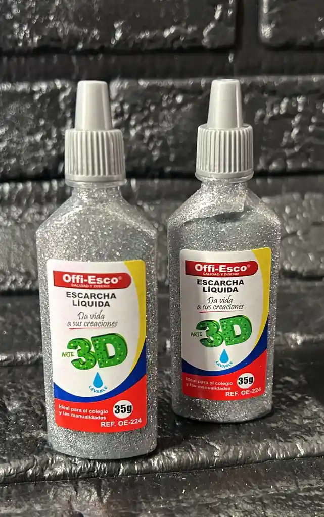 Escarcha Liquida Plateada 35g Offi-esco