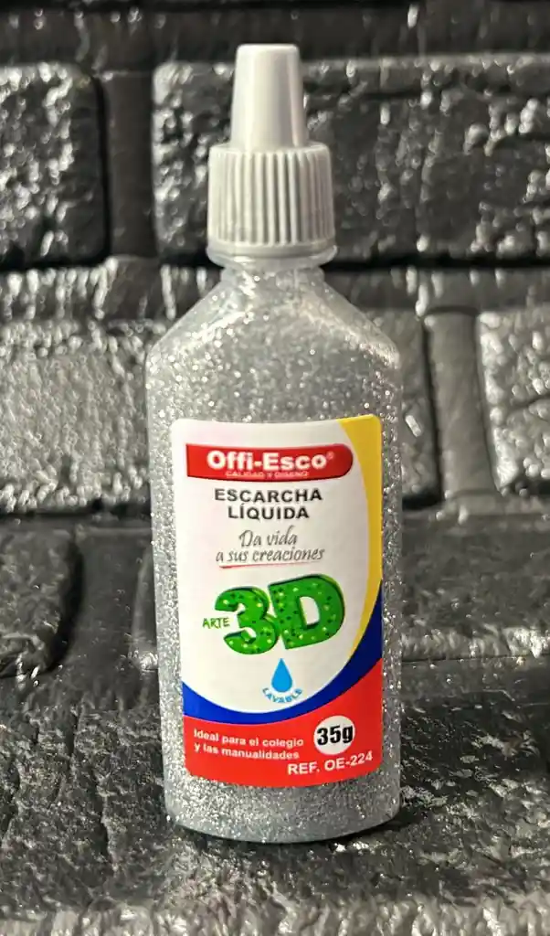 Escarcha Liquida Plateada 35g Offi-esco