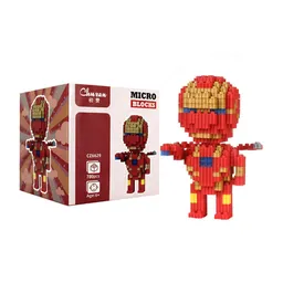 Mini Bloques Figura 3d Iron Man Armable Micro Blocks