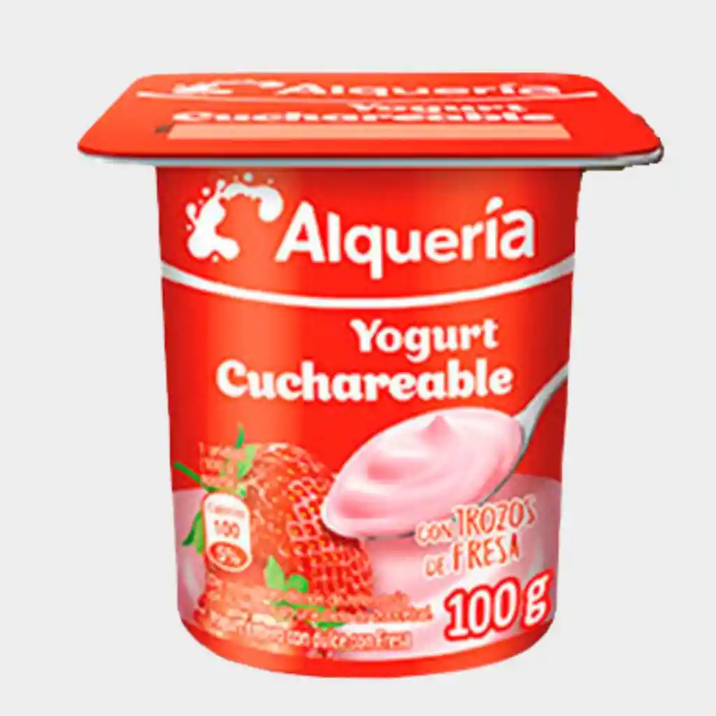 Yogurth Alquería Cuchareable Fresa