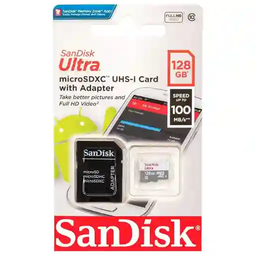 Micro Sd 128 Gb Sandisk Xtreme Pro 100mb/s