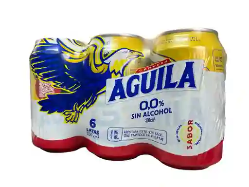Cerveza Aguila Cero X6 Sin Alcohol