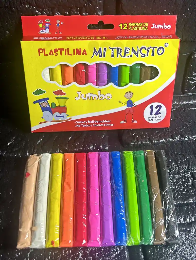 Plastilina Caja X12 Mi Trensito Jumbo