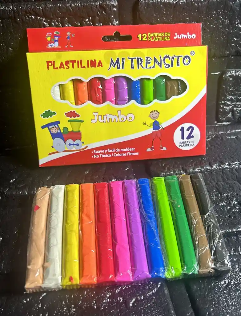 Plastilina Caja X12 Mi Trensito Jumbo