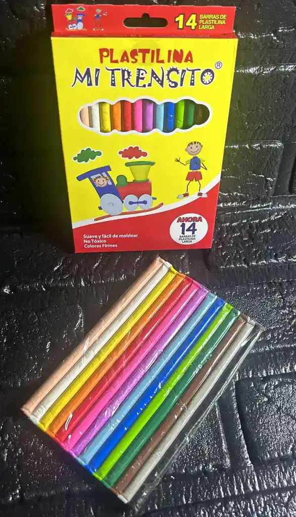 Plastilina Caja X14 Mi Trensito Grande Larga