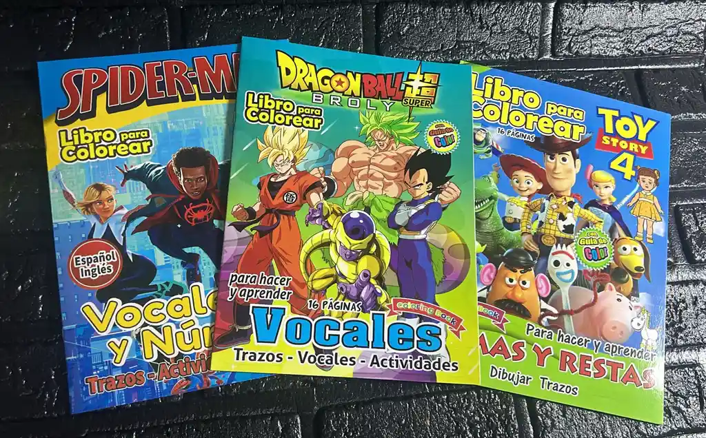 Libro Cuento O Cartilla Niño Para Colorear
