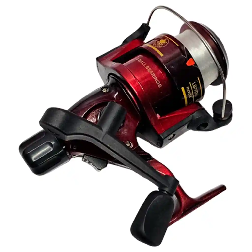 Caña Pescar Telescópica Barra 360 + Carrete Fina Fibra Pesca