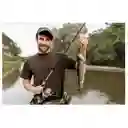 Caña Pescar Telescópica Barra 360 + Carrete Fina Fibra Pesca